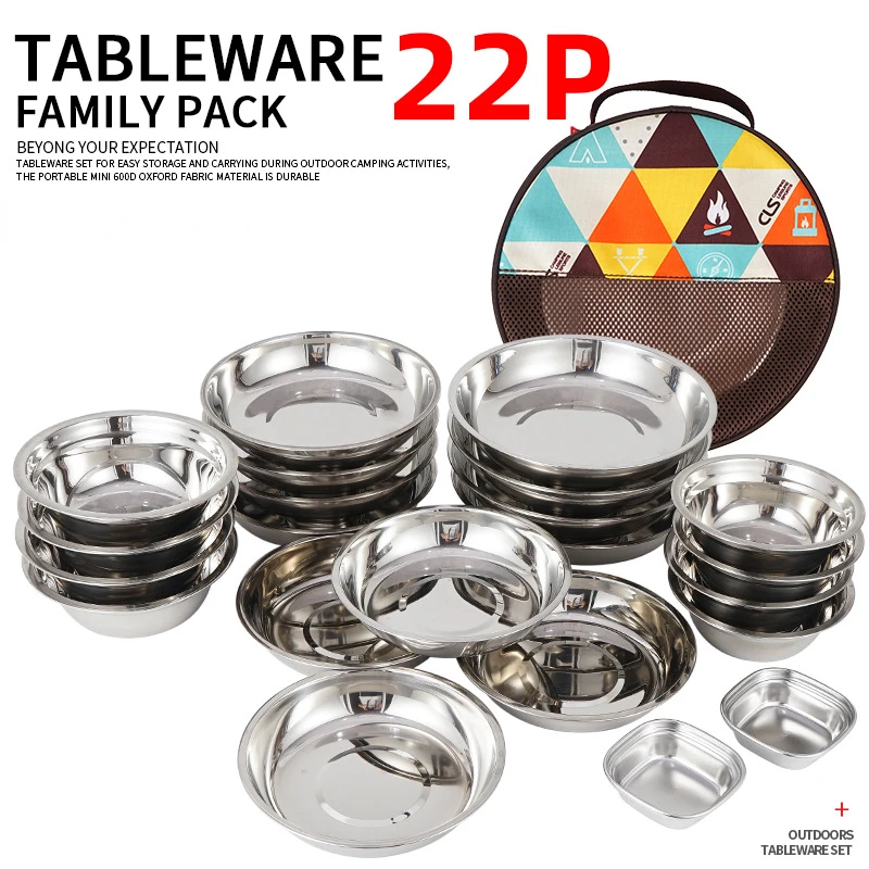 22-Piece Portable Camping Dini - đánh giá và giá Camping Cooking Dining Set