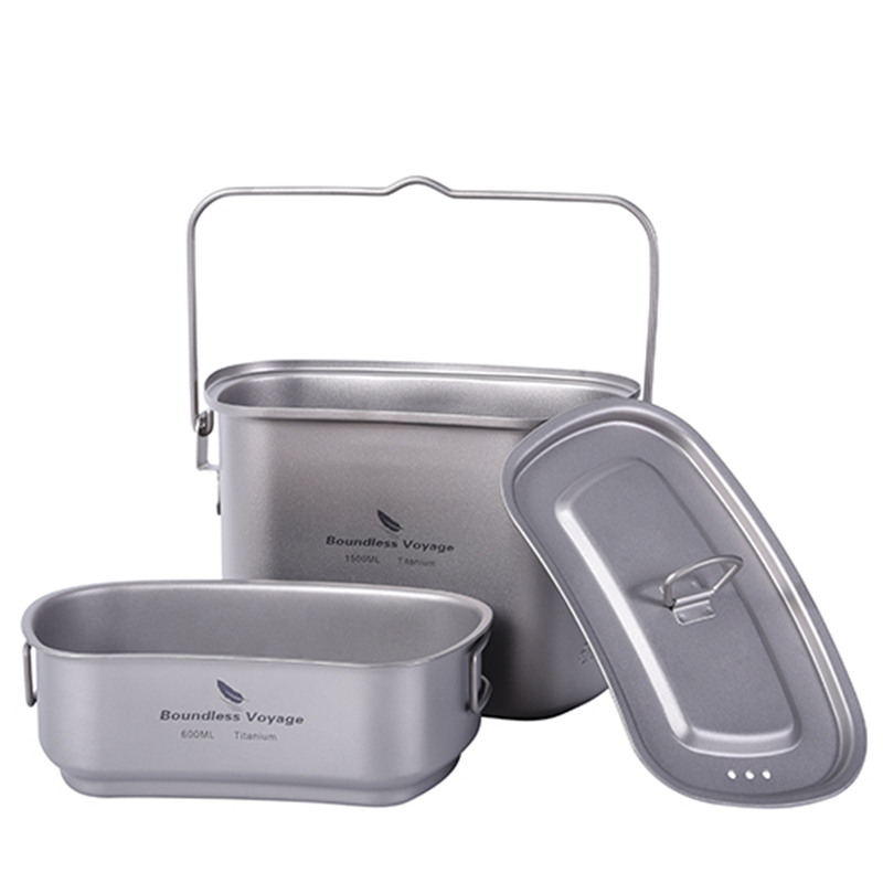 1.5L Outdoor Military Canteen  - đánh giá và giá Camping Cooking Container