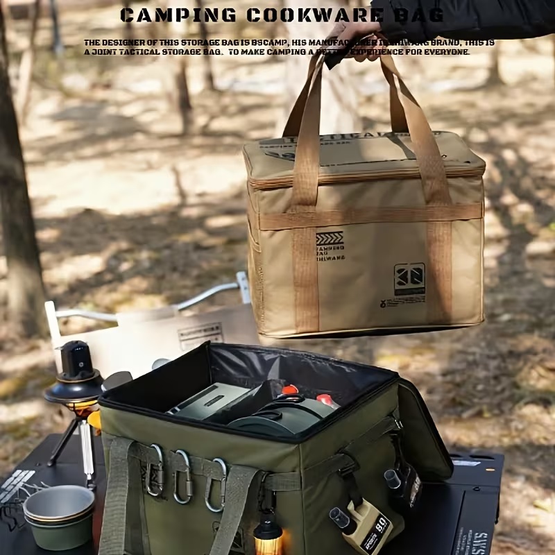 Heavy-Duty Large Capacity Camp - đánh giá và giá Camping Cooking Organizer
